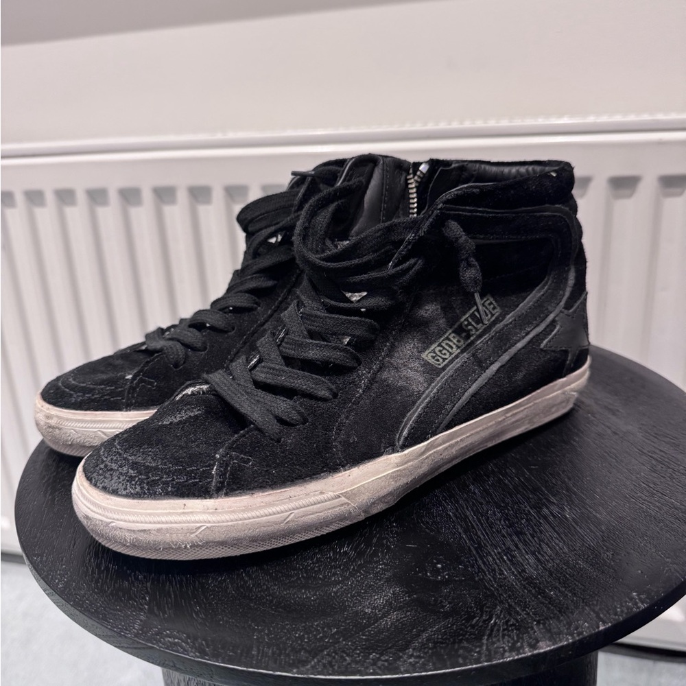 Golden Goose Black High-Top Sneakers